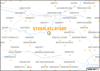 map of Steeple Claydon