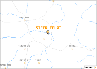 map of Steeple Flat