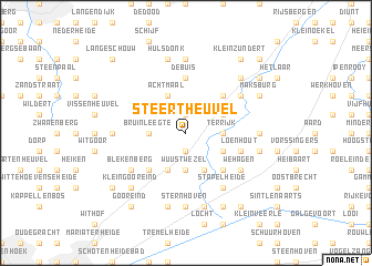 map of Steertheuvel