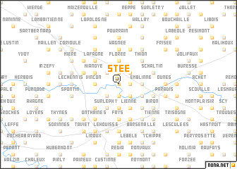 map of Stée