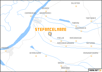 map of Ştefan cel Mare