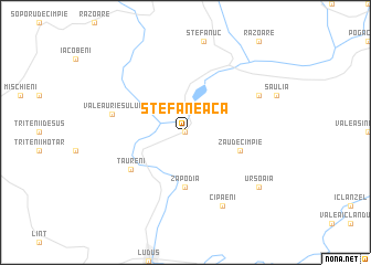 map of Ştefăneaca