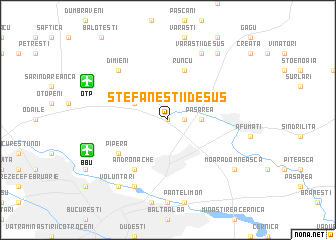 map of Ştefăneştii de Sus