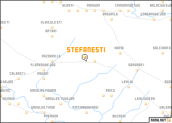 map of Ştefăneşti
