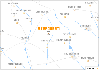 map of Ştefăneşti