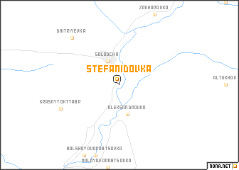 map of Stefanidovka