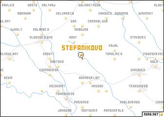 map of Štefánikovo