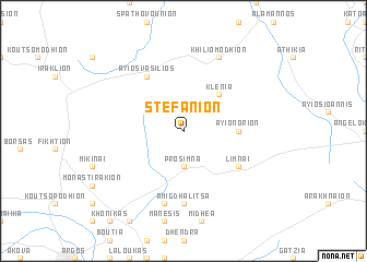 map of Stefánion