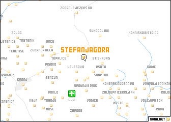 map of Štefanja Gora