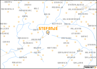 map of Štefanje