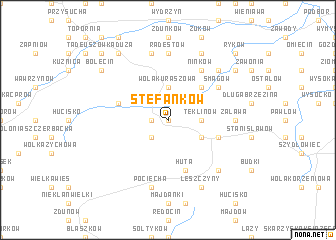 map of Stefanków