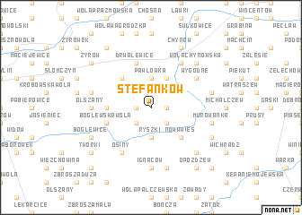 map of Stefanków