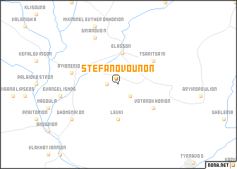 map of Stefanóvounon