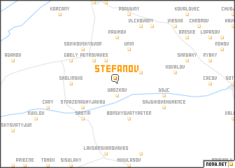 map of Štefanov