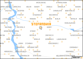 map of Stefanówka