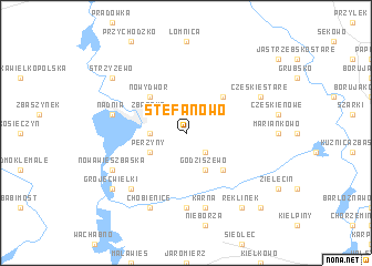 map of Stefanowo