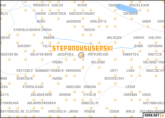 map of Stefanów Suserski