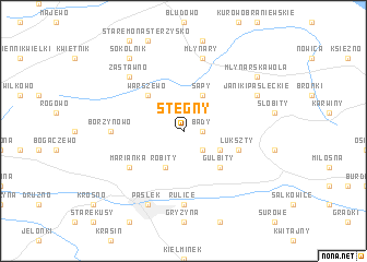 map of Stegny