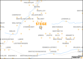 map of Steige