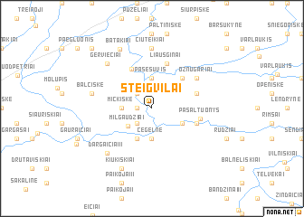 map of Steigvilai
