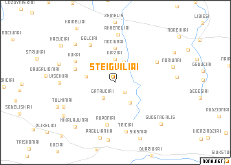 map of Steigviliai