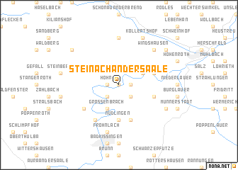 map of Steinach an der Saale