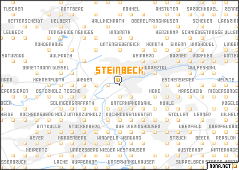 map of Steinbeck