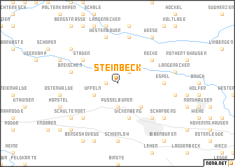 map of Steinbeck