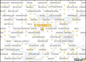 map of Steinbeck