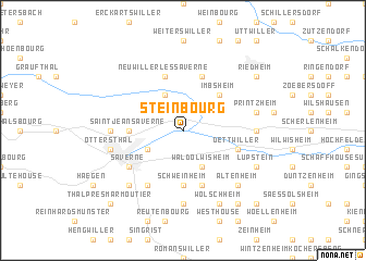 map of Steinbourg