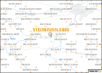 map of Steinbrunn-le-Bas