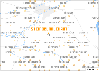 map of Steinbrunn-le-Haut