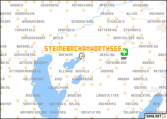 map of Steinebach am Wörthsee