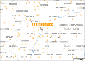 map of Steinebrück