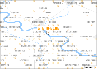 map of Steinfelde