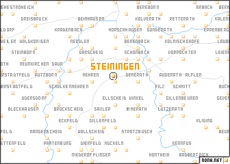 map of Steiningen