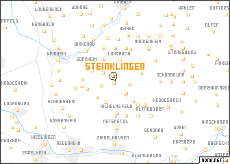 map of Steinklingen