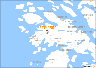 map of Steinsbø