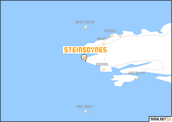 map of Steinsøynes