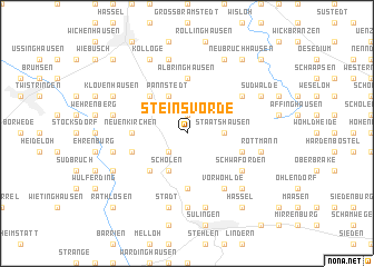 map of Steinsvorde