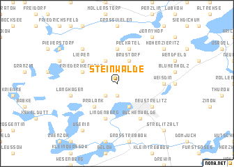 map of Steinwalde