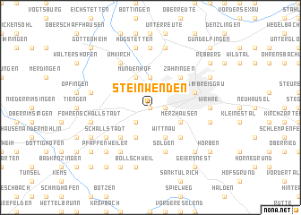 map of Steinwenden
