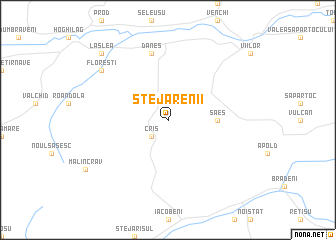 map of Stejărenii