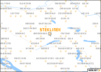 map of Steklinek