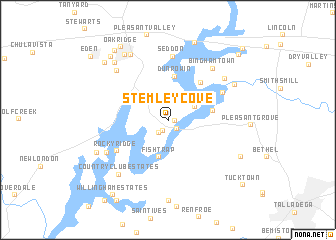 map of Stemley Cove