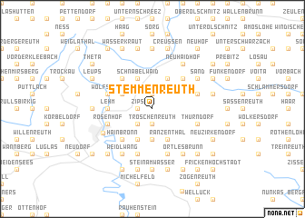 map of Stemmenreuth