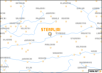 map of Stempliai