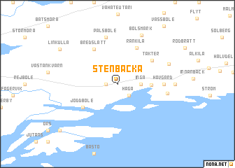 map of Stenbacka