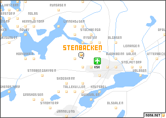 map of Stenbäcken