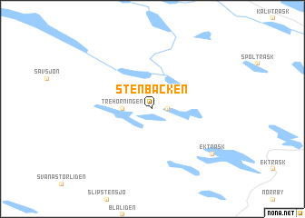 map of Stenbäcken